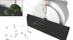 Laser desorption setup